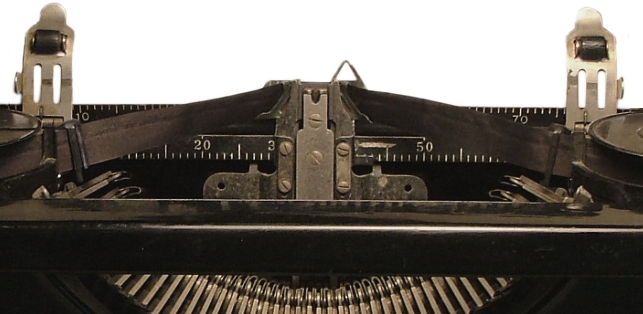 center portion of typewriter graphic
